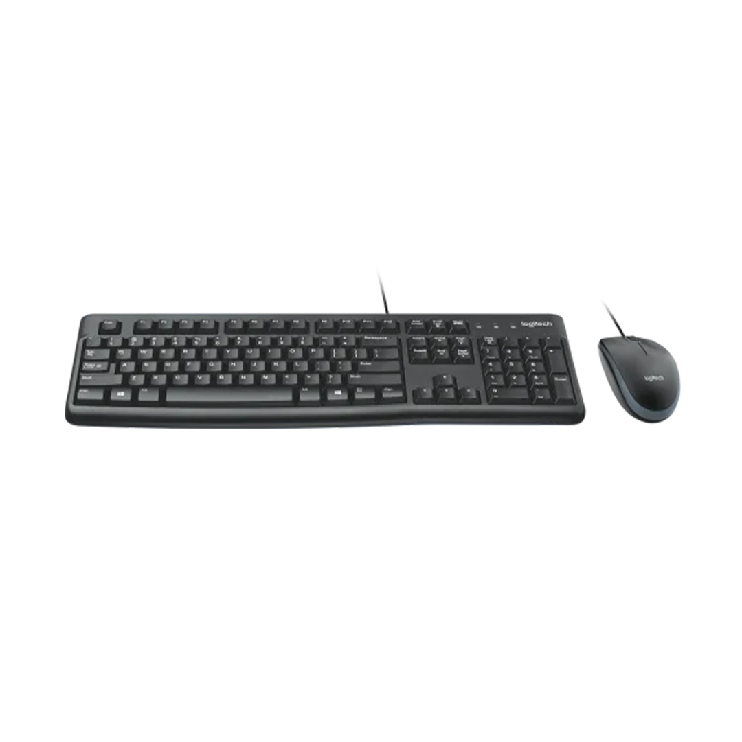 Logitech MK120 Tastatur und Maus | Azerty | Kabelgebundenes USB