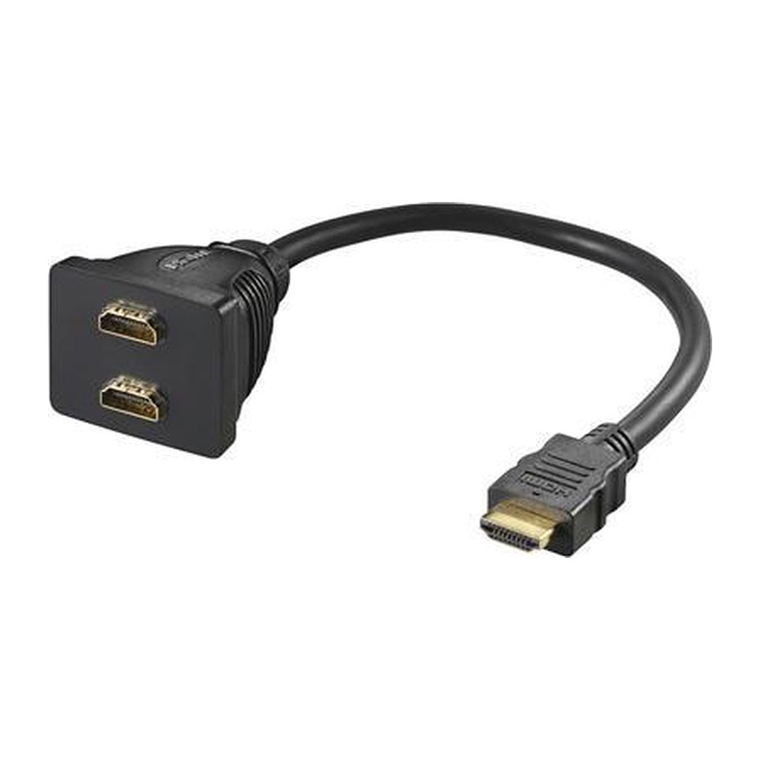 HDMI (M) - 2x HDMI (F) Kabel