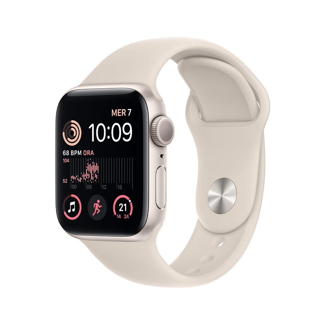 Apple Watch SE 2. Gen (2022) | 40 mm | GPS | Beige | Neu