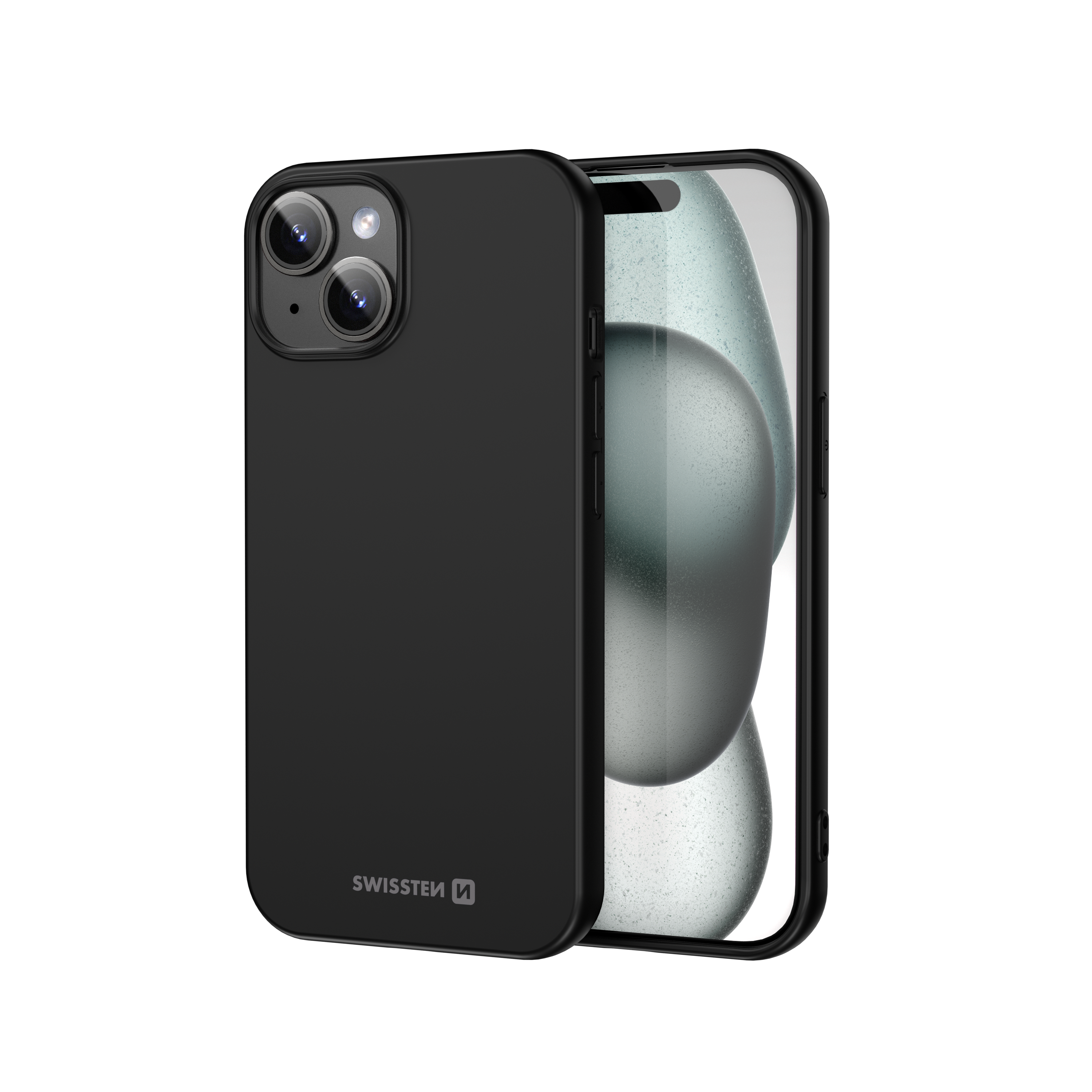 Swissten iPhone 15 Soft Joy Hoesje | Zwart